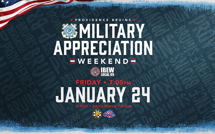 Providence Bruins • Military Appreciation x IBEW Local 99