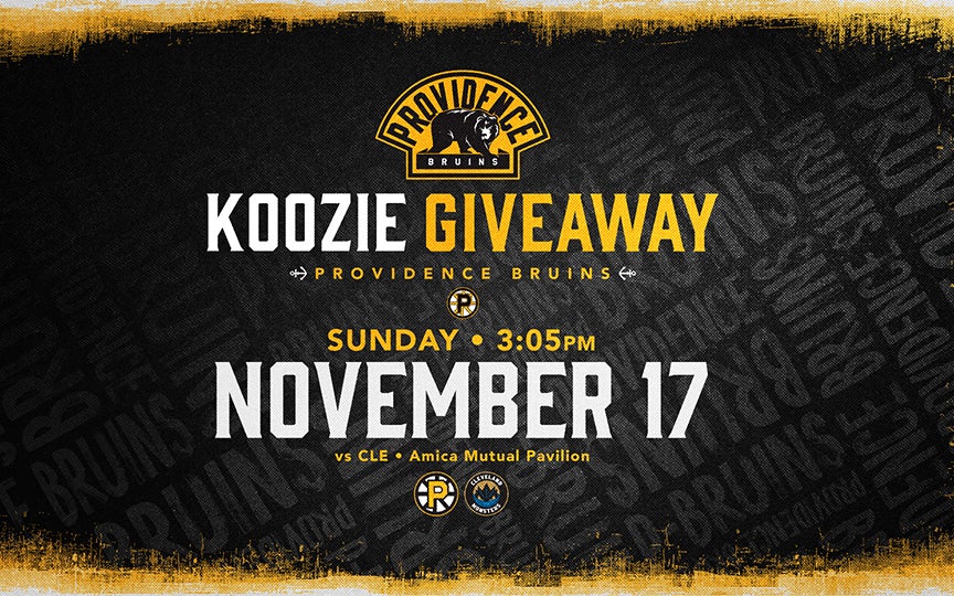 Providence Bruins • Giveaway: Team Koozie