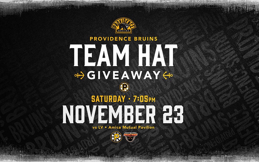 More Info for Providence Bruins • Giveaway: Team Hat (Black)