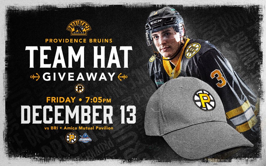 More Info for Providence Bruins • Giveaway: Team Hat (Gray)