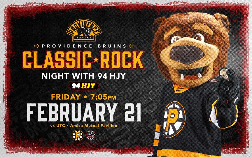 More Info for Providence Bruins • Classic Rock Night x 94HJY