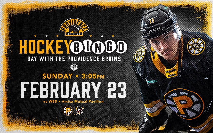 More Info for Providence Bruins • Hockey Bingo Day