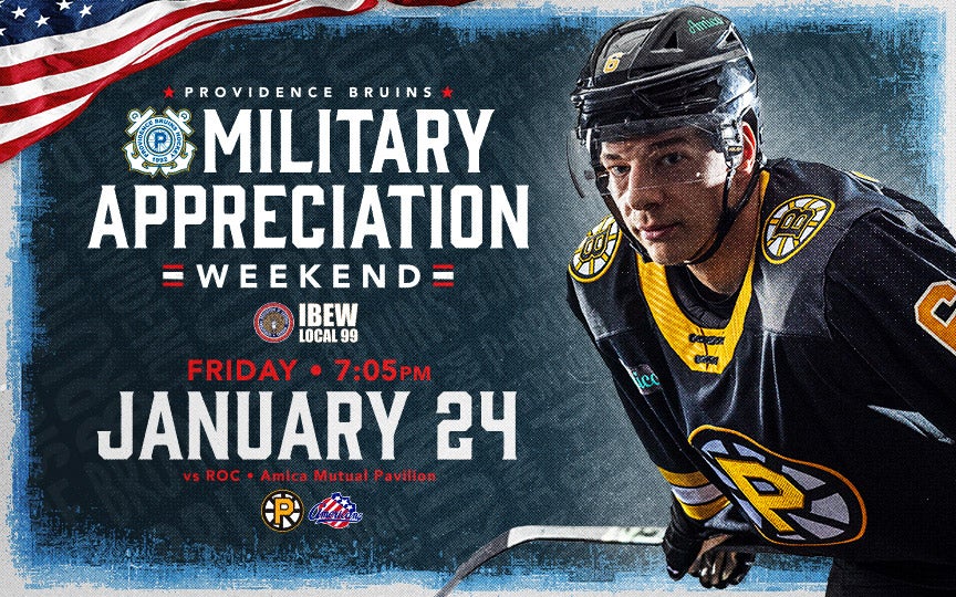 More Info for Providence Bruins • Military Appreciation x IBEW Local 99