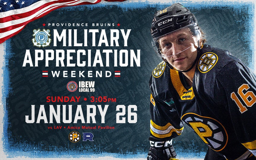 More Info for Providence Bruins • Military Appreciation x IBEW Local 99