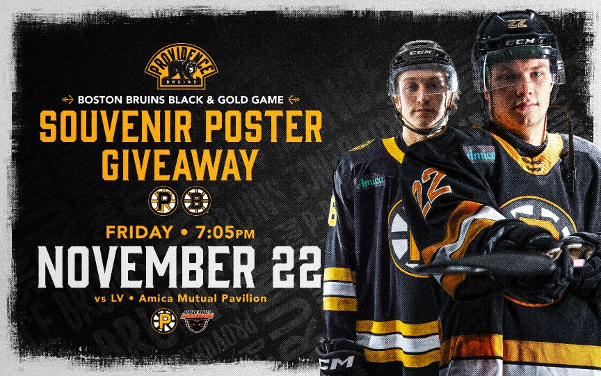 More Info for Providence Bruins • Giveaway: Black & Gold Souvenir Poster