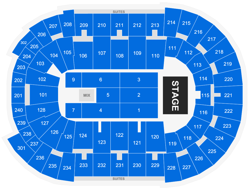 Seating Charts | Amica Mutual Pavillion