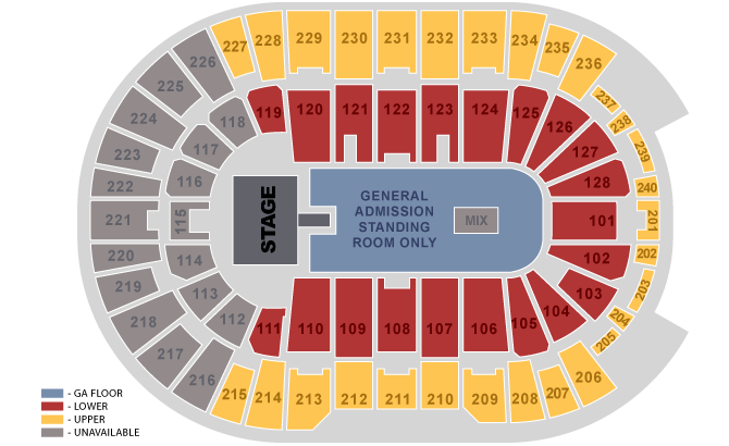 Dunkin' Donuts Center Seating Chart
